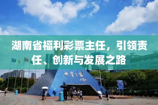 湖南省福利彩票主任，引领责任、创新与发展之路