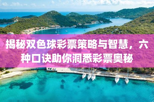 揭秘双色球彩票策略与智慧，六种口诀助你洞悉彩票奥秘