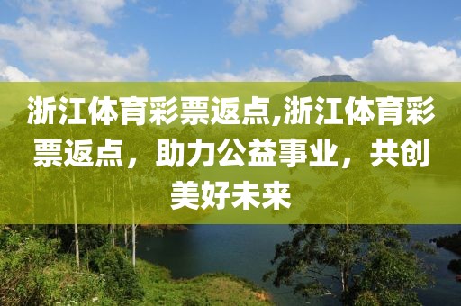 浙江体育彩票返点,浙江体育彩票返点，助力公益事业，共创美好未来