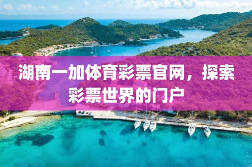 湖南一加体育彩票官网，探索彩票世界的门户